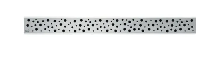 Alcadrain Grilles - Grille pour caniveau à douche linéaire 1150 mm, inox brillant BUBLE-1150L