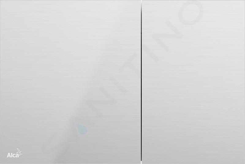 Alcadrain Flat - Pulsante di comando a filo, acciaio inox semiopaco/lucido AIR-INOX