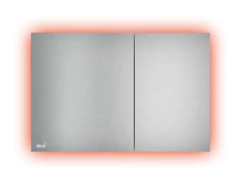 Levně Alca Flat - Ovládací tlačítko splachování s podsvícením, alunox/mat AIR LIGHT