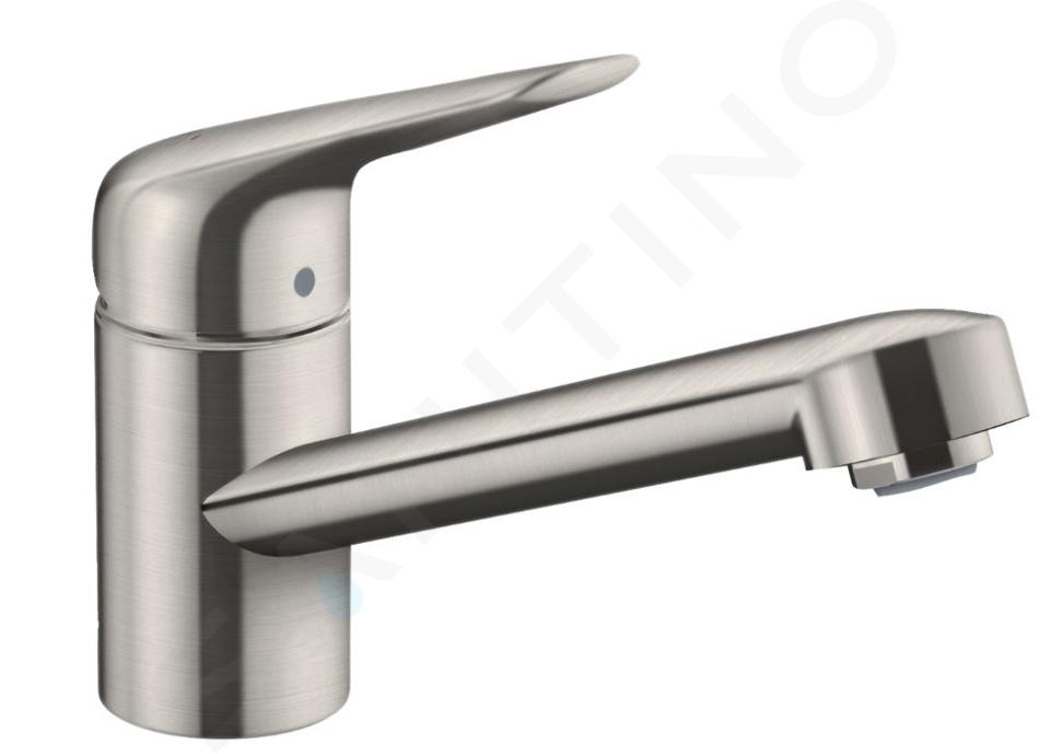 Hansgrohe Focus M42 - Bateria zlewozmywakowa M421-H100, stal szlachetna optyczna 71808800