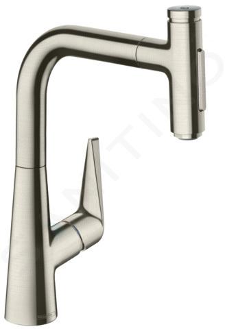 Hansgrohe Talis Select M51 - Drezová batéria M5117-H220 s výsuvnou spŕškou, sBOX, vzhľad nerezový 73868800