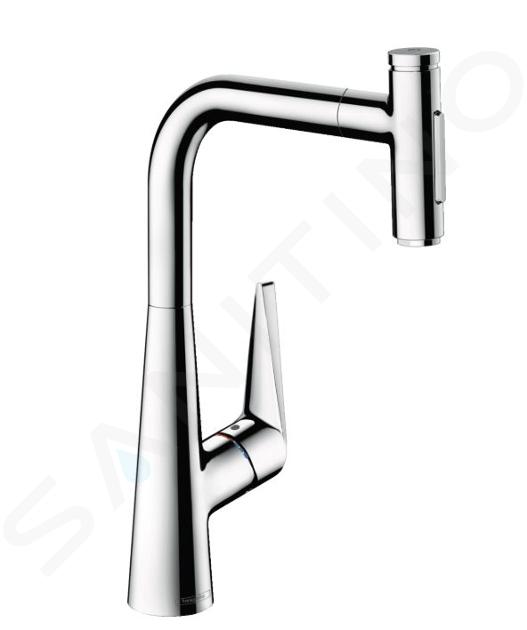 Hansgrohe Talis Select M51 - Spültischarmatur M5117-H300 mit ausziehbarer Geschirrbrause, sBOX, verchromt 73867000