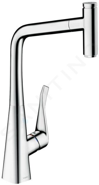 Hansgrohe M71 - Dřezová baterie M7115-H320 s výsuvnou sprškou, sBOX, chrom 73803000