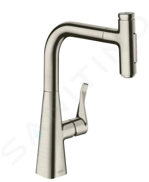 Hansgrohe M71 - Spültischarmatur M7117-H240 mit ausziehbarer Geschirrbrause, sBOX, Edelstahl 73817800