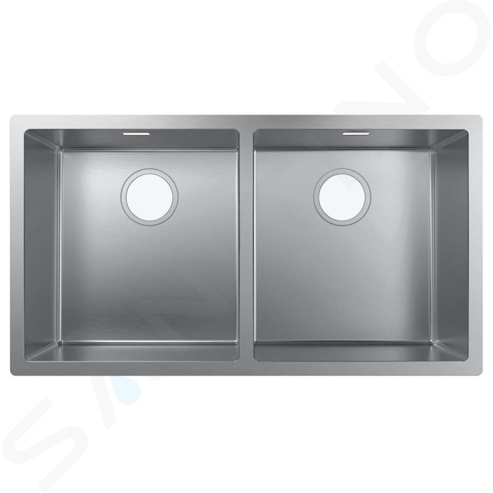 Hansgrohe Lavelli - Lavello sottopiano S719-U765, acciaio inox 43430800