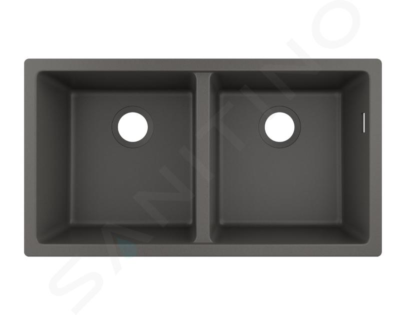 Hansgrohe Mosogatók - Beépített gránit mosogató S510-U770, kőszürke 43434290