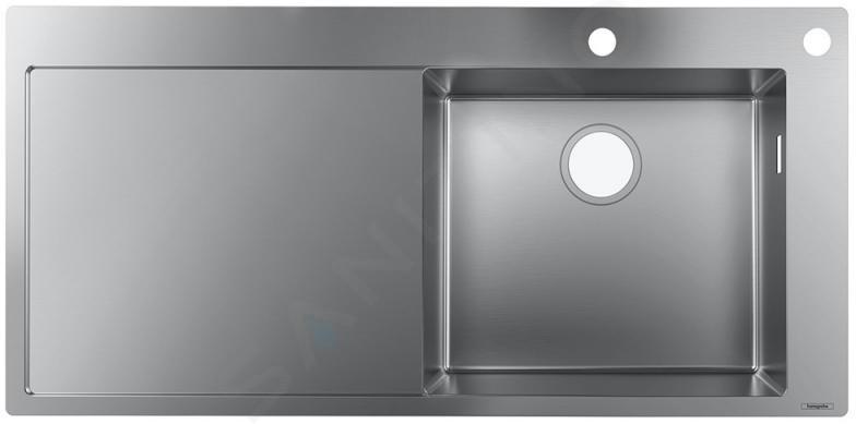 Hansgrohe Éviers - Évier à encastrer S717-F450, inox 43307800