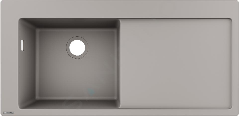 Hansgrohe Mosogatók - Beépített gránit mosogató S5110-F45, betonszürke 43330380