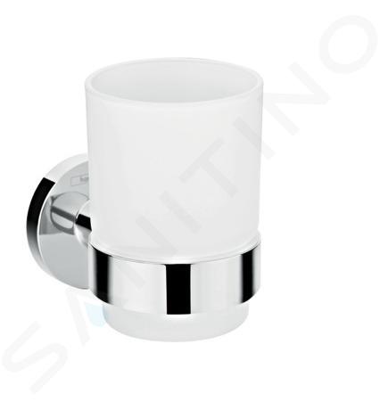 Hansgrohe Logis Universal - Pahar pentru igiena orală, sticlă crom 41718000