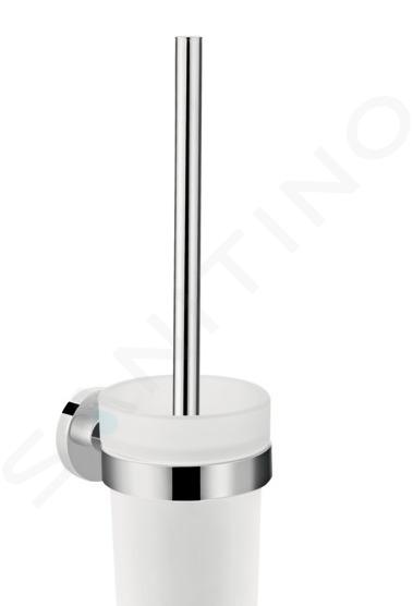 Hansgrohe Logis Universal - Escobillero de WC con soporte, vidrio/cromo 41722000