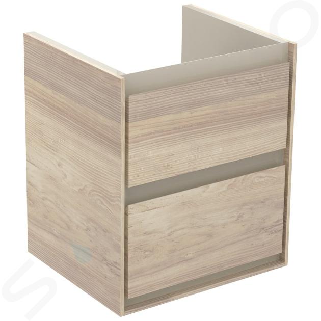 Ideal Standard Connect Air - Wastafelonderkast 43x40x52 cm, licht hout/mat lichtbruin gelakt E1608UK