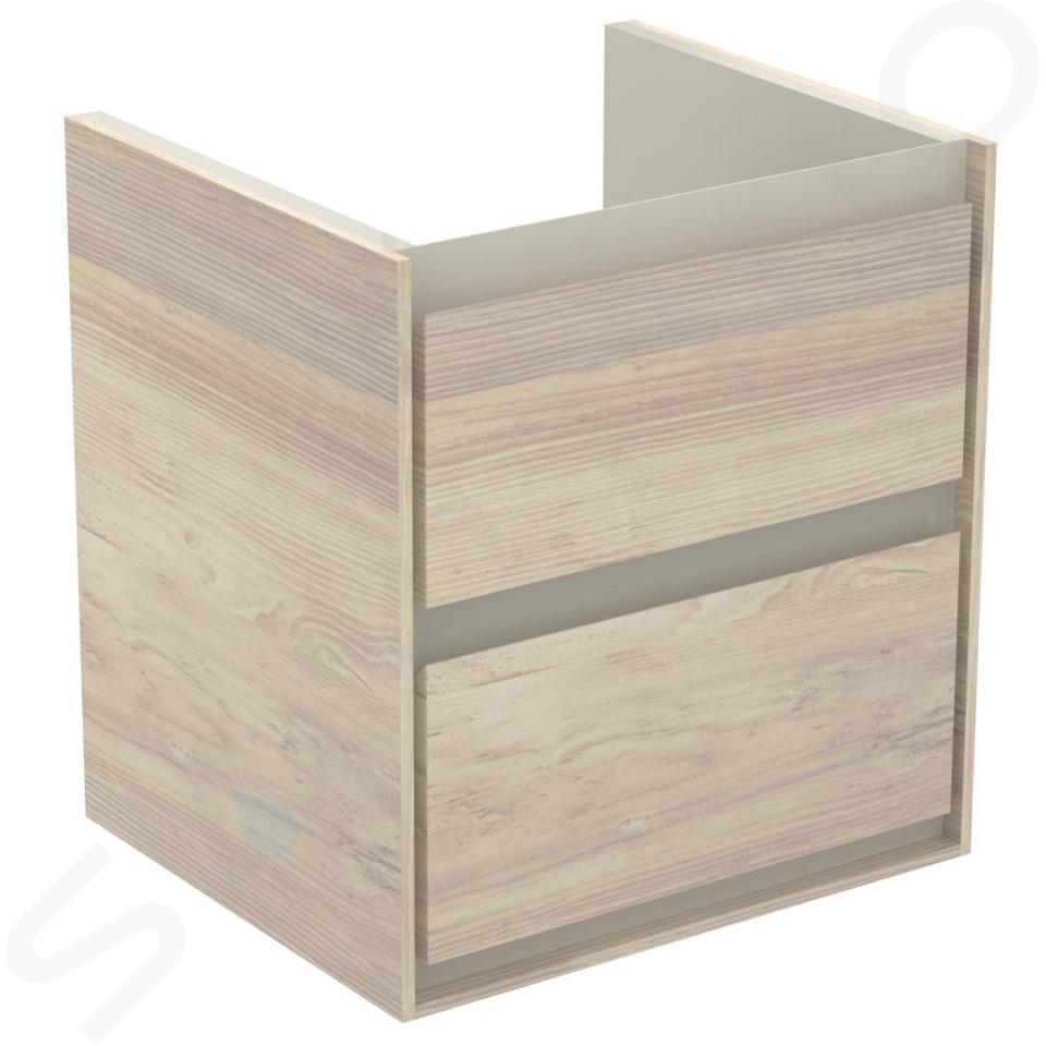 Ideal Standard Connect Air - Wastafelonderkast 48x41x52 cm, licht hout/mat lichtbruin gelakt E1607UK