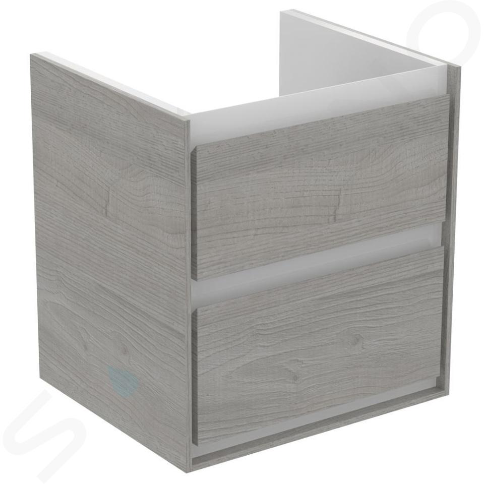 Ideal Standard Connect Air - Dulap pentru lavoar 48x41x52 cm, stejar gri / lac alb mat E1607PS