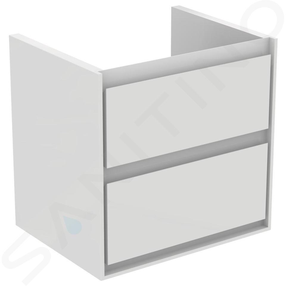 Ideal Standard Connect Air - Mobiletto sottolavabo 53x41x52 cm, bianco lucido/bianco laccato opaco E1606B2