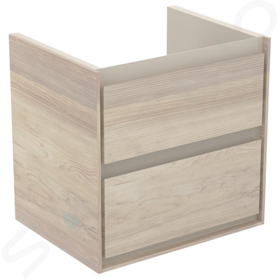 Ideal Standard Connect Air - Wastafelonderkast 53x41x52 cm, licht hout/mat lichtbruin gelakt E1606UK