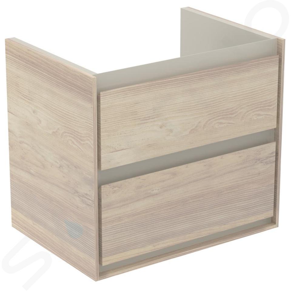 Ideal Standard Connect Air - Mueble de lavabo 58x41x52 cm, madera clara/marrón claro mate lacado E1605UK