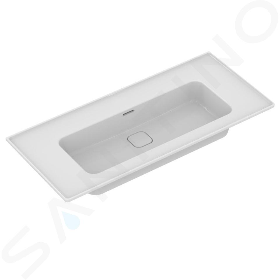 Ideal Standard Strada II - Lavabo da mobile 104x46 cm, senza foro per miscelatore, bianco T363501