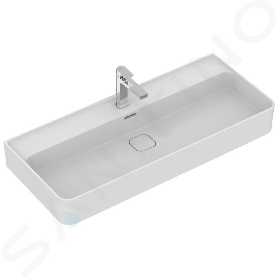 Ideal Standard Strada II - Lavabo 100x43 cm, con rebosadero, con orificio para grifo, con Ideal Plus, blanco T3002MA