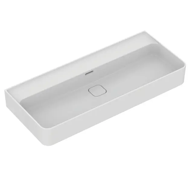 Ideal Standard Strada II - Lavabo 100x43 cm, senza foro per rubinetto, con Ideal Plus, bianco T3652MA