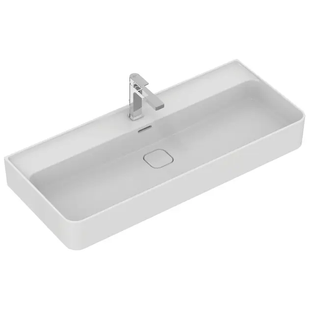 Ideal Standard Strada II - Lavabo 1.000x430 mm, avec ouverture pour mitigeur, avec Ideal Plus, blanc T3646MA