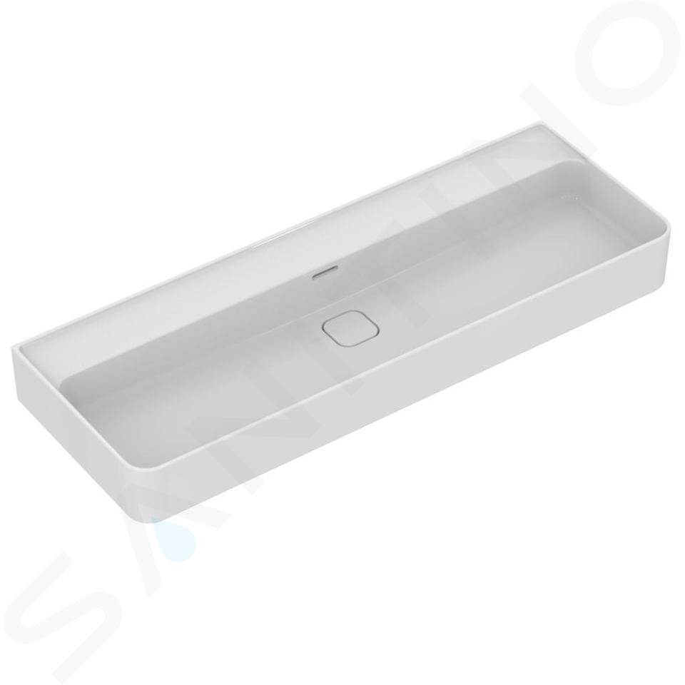 Ideal Standard Strada II - Lavabo 1200x430 mm, sin orificio para grifo, blanco T364101