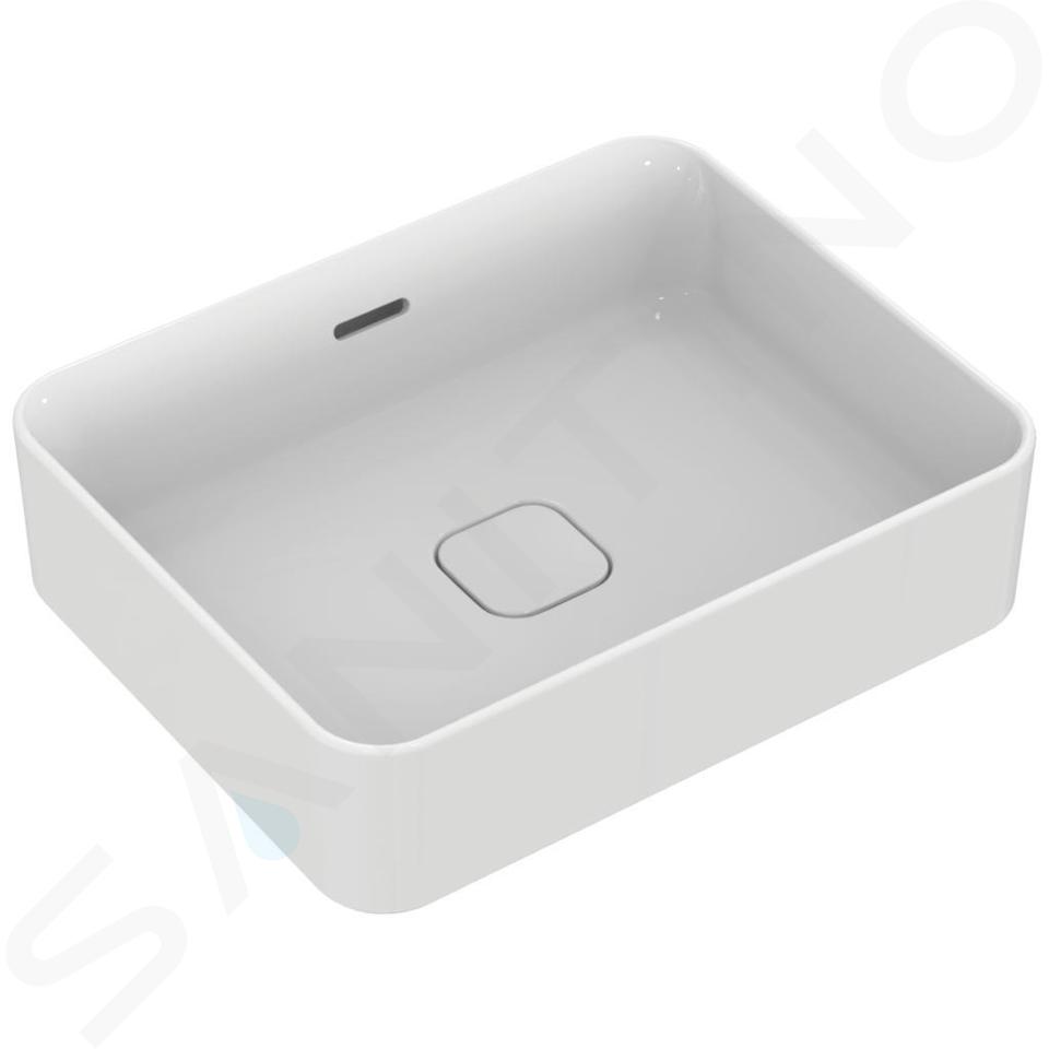 Ideal Standard Strada II - Lavabo 500x400 mm, sans ouverture pour mitigeur, blanc T296501