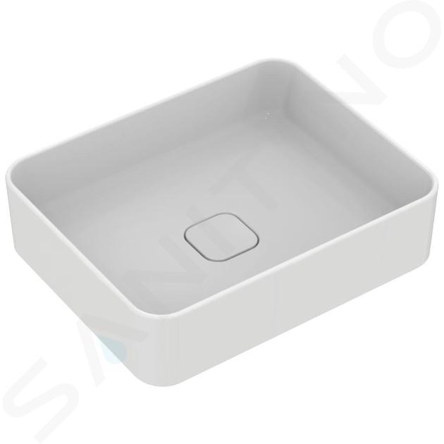 Ideal Standard Strada II - Lavabo 500x350 mm, sin orificio para grifo, con Ideal Plus, blanco T2967MA