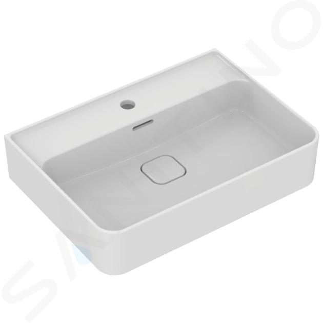 Ideal Standard Strada II - Lavabo 60x43 cm, con orificio para grifería, con Ideal Plus, blanco T3000MA