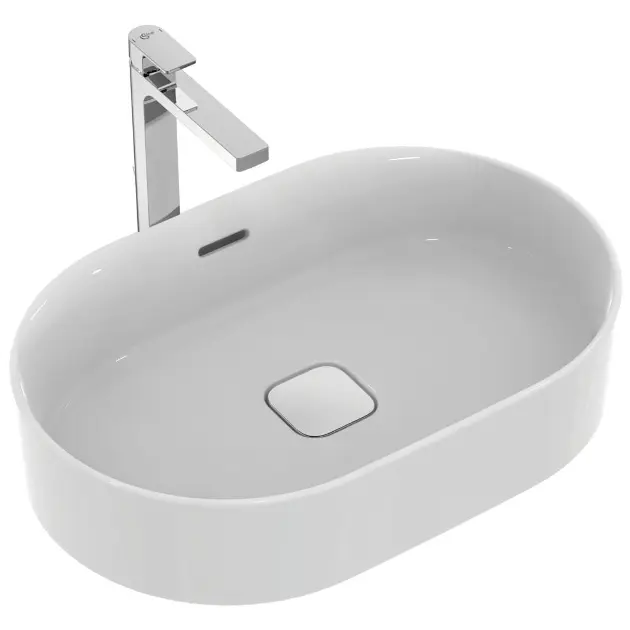 Lavabo de encimera con orificio para el grifo y rebosadero 60x40 Strada II  Ideal Standard