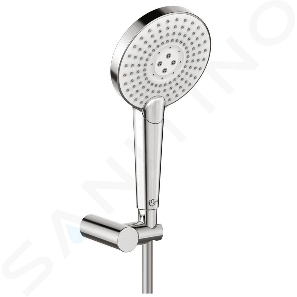 Ideal Standard Idealrain Evo Jet - Set de pommeau de douche, 3 jets, support et flexible, chrome B2459AA