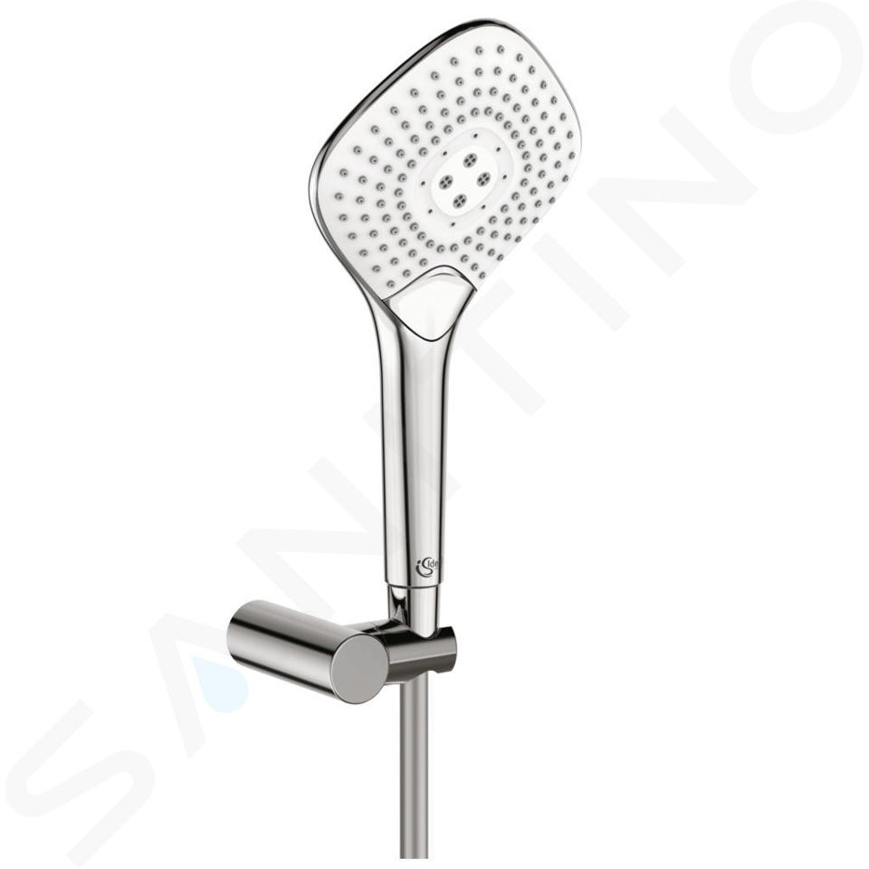 Ideal Standard Idealrain Evo Jet - Brausegarnitur Diamond 134, Duschschlauch mit Duschskopf, 3 Strahlen, chrom B2460AA