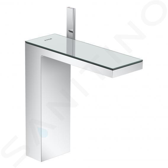 Axor MyEdition - Grifo de lavabo con desagüe Push-Open, cromo/vidrio de espejo 47020000