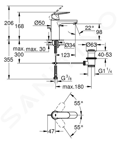 GROHE 36 439 000 EUROSMART COSMOPOLITAN Grifo Lavabo M Electrónico —  Bañoidea