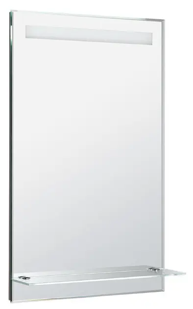 Aqualine - Spiegel met LED verlichting 50x80 cm en planchet, chroom ATH52