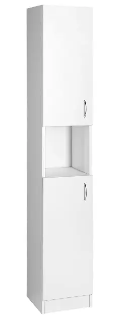 Aqualine Simplex Eco - Ormarić 30x180x30 cm, bijeli mat SIME320