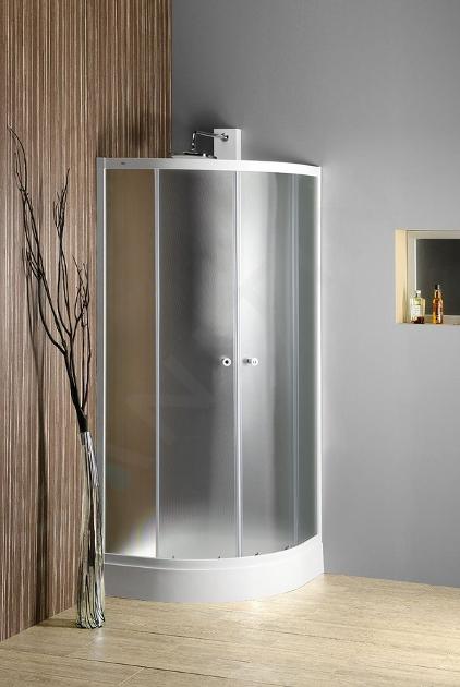 Aqualine Cabines de douche - Cabine de douche Arlen 800x800 mm, verre BRICK BTR800