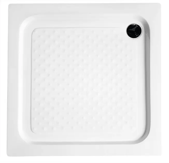 Aqualine - Shower tray, self-supporting, 90x90x15 cm, white BTTQ90