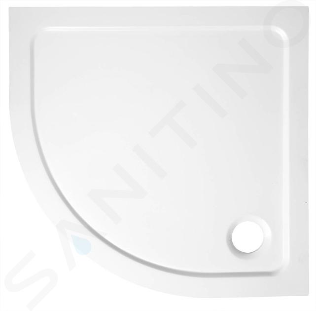 Aqualine Douchebakken - Kwartronde douchebak TECMI 80x80x3 cm, wit PQ558