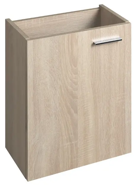 Aqualine Zoja - Mueble suspendido para lavabo 40x50x22 cm, roble platino 51049DP