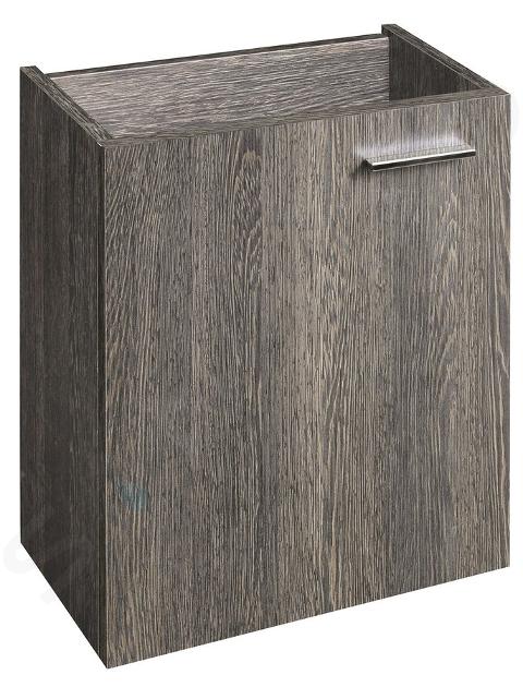 Aqualine Zoja - Hangende wastafelkast 395x500x220 mm, wenge mali 51049MW