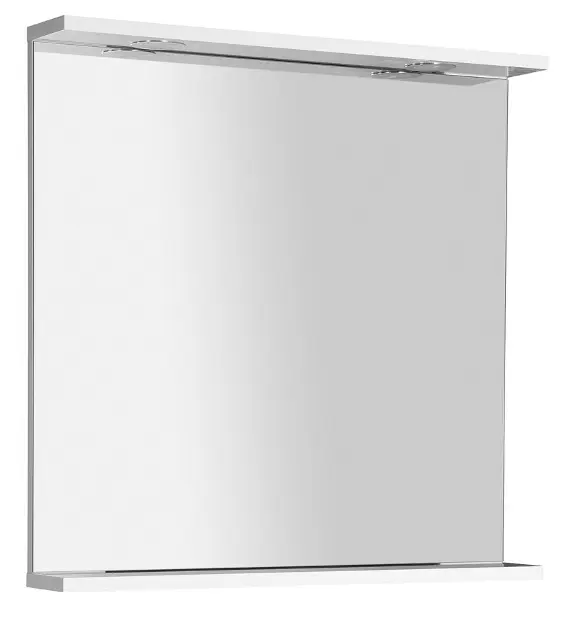 Aqualine Zoja - Tükör LED világítással 700x700x120 mm, fehér színben KO380