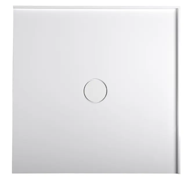 Polysan - Душ-тава Mirai 90x90 см, отлят мрамор, бяла 73165