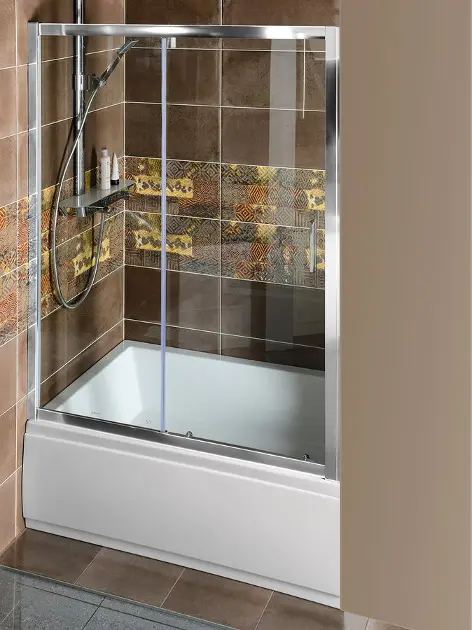 Polysan Deep - Плъзгащи се врати за душ 130x150 см, прозрачно стъкло MD1315