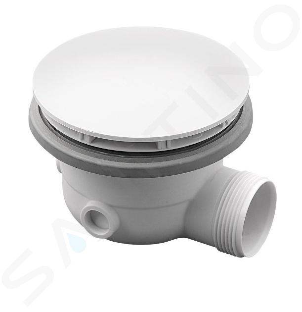 Polysan Sifoni - Sifone DN 40 mm per piatti doccia MIRAI, bianco 73181