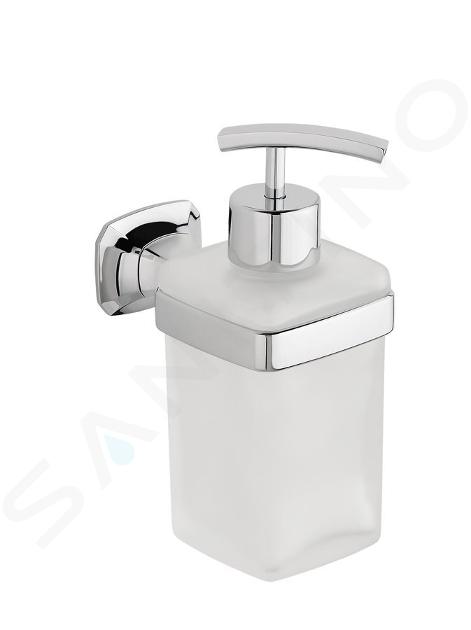 Sapho Aida - Zeepdispenser, chroom/glas satijn AI019