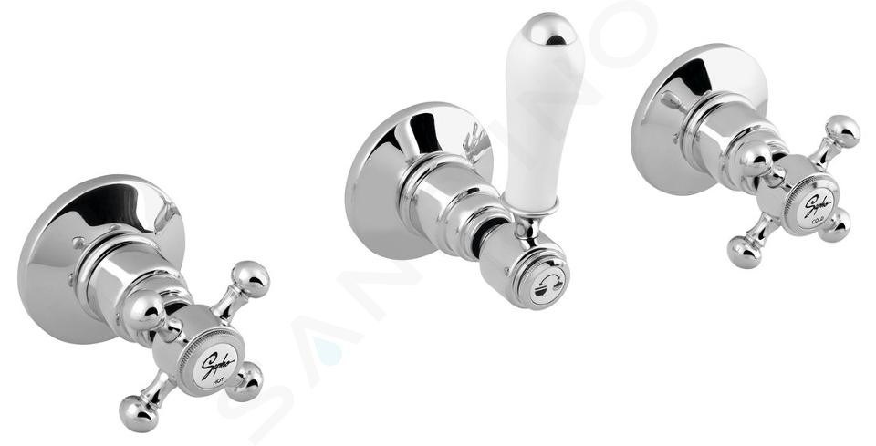 Sapho Reitano Rubinetteria Antea - Unterputz-Brausemischer für 2 Verbraucher, Chrom SET305-101