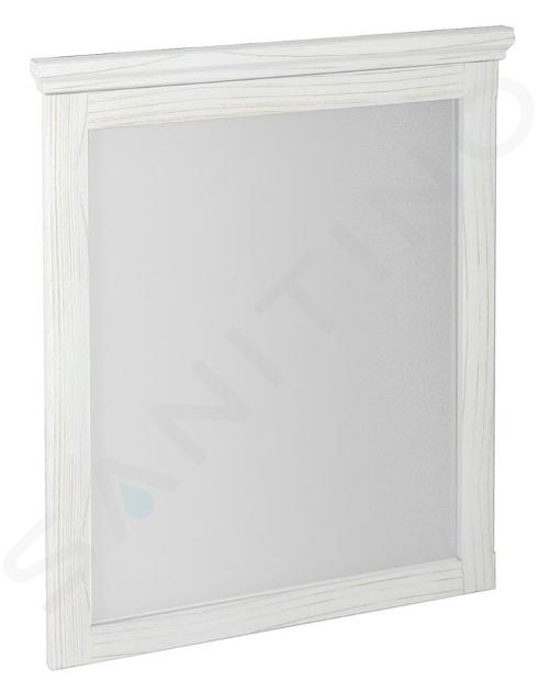 Sapho Cross - Specchio con cornice 60x80 cm, bianco antico CR211