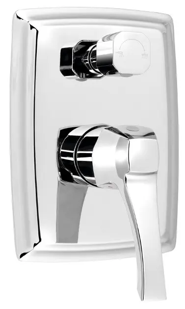 Sapho Dreamart - Mitigeur de douche encastré avec inverseur et corps d’encastrement, chrome DA042