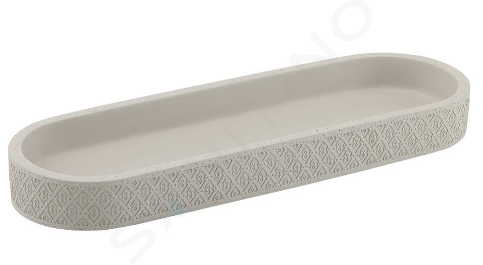 Sapho Accesorios de baño Gedy - Cuenco Afrodita, gris y blanco 4906