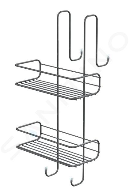 Sapho Gedy badkameraccessoires - Planchet voor douche 240x484x220 mm, chroom 2485